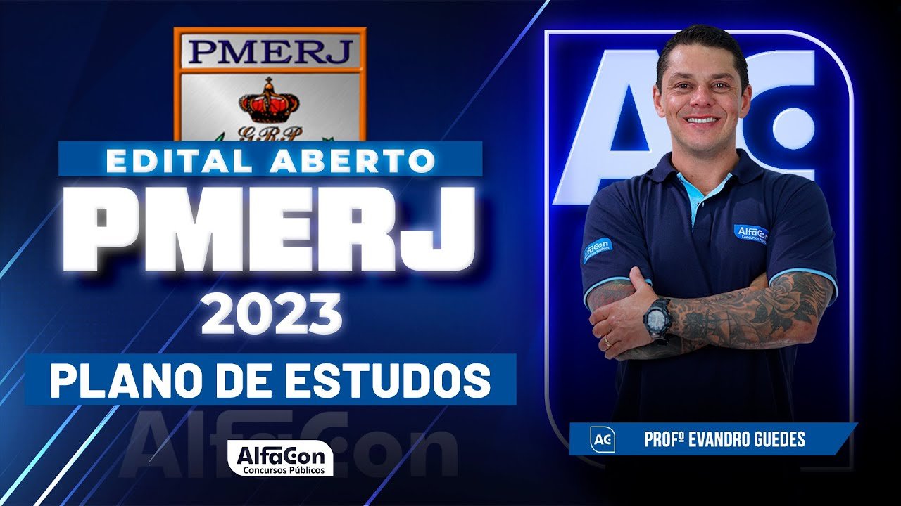 Concurso PMERJ 2023 Plano De Estudos Edital Aberto AlfaCon